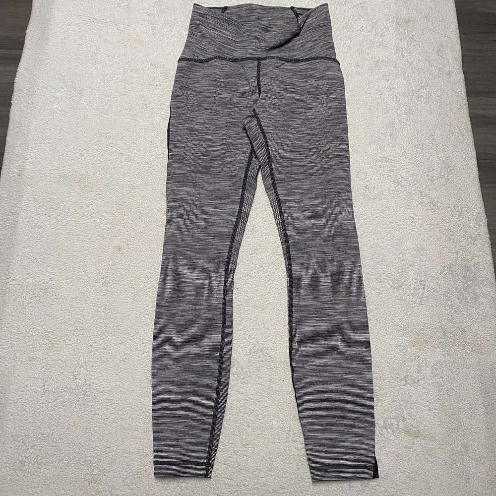 Lululemon Train Times 7/8 Pant 25" Size 4 Wee Are From Space Black Slate